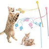 Cat Feather Stick Toy - Feather Toys Cat Wand Toy,Cat