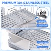 Godboat Dish Drying Rack -304 Stainless Steel Dish Rack for