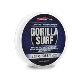 Tubertini Filo da Pesca Gorilla Surf 0.26 mm 300 m Nylon Mare Spinning Surfcasting Carpfishing Trota Lago