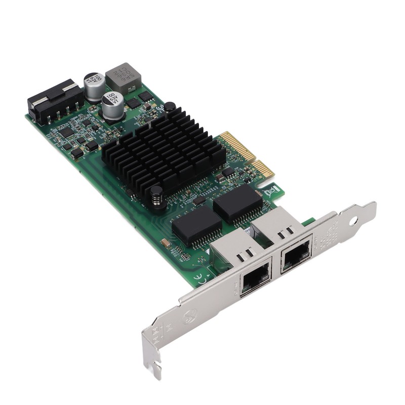 Network Card PCIE X4 Rj45 10/100/1000Mbps Gigabit Dual Port Electric