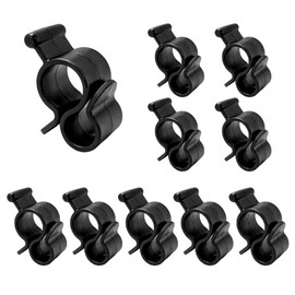 Wevdn 10 PCS Rope Light Awning Clip, Durable Plastic S Clip Hook Slides into Awning Roller Bar Channel, Multi Purpose Mini Ceiling Hooks for Camper/Trailer Rope Lights RV Lights Awnings