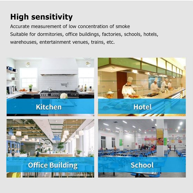 Smart Gas Leak Detector Highly Sensitive Combustible Gas Alarm WiFi
