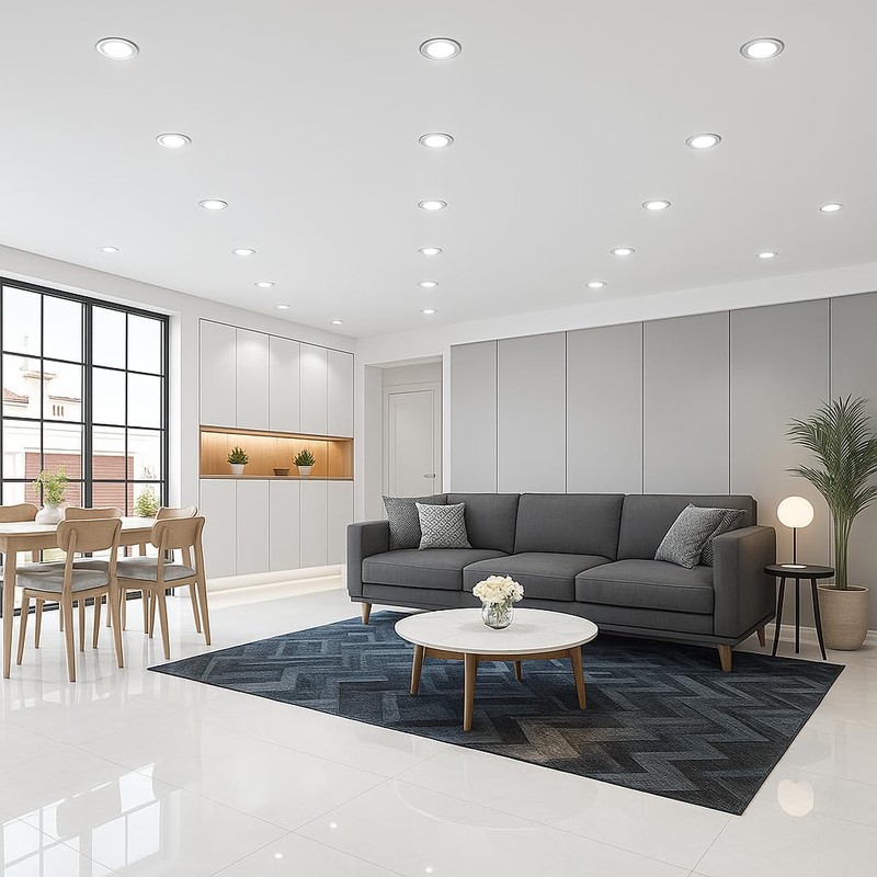 YGS-Tech 2 Inch LED Recessed Lighting, Dimmable Downlight 3W(35W Halogen