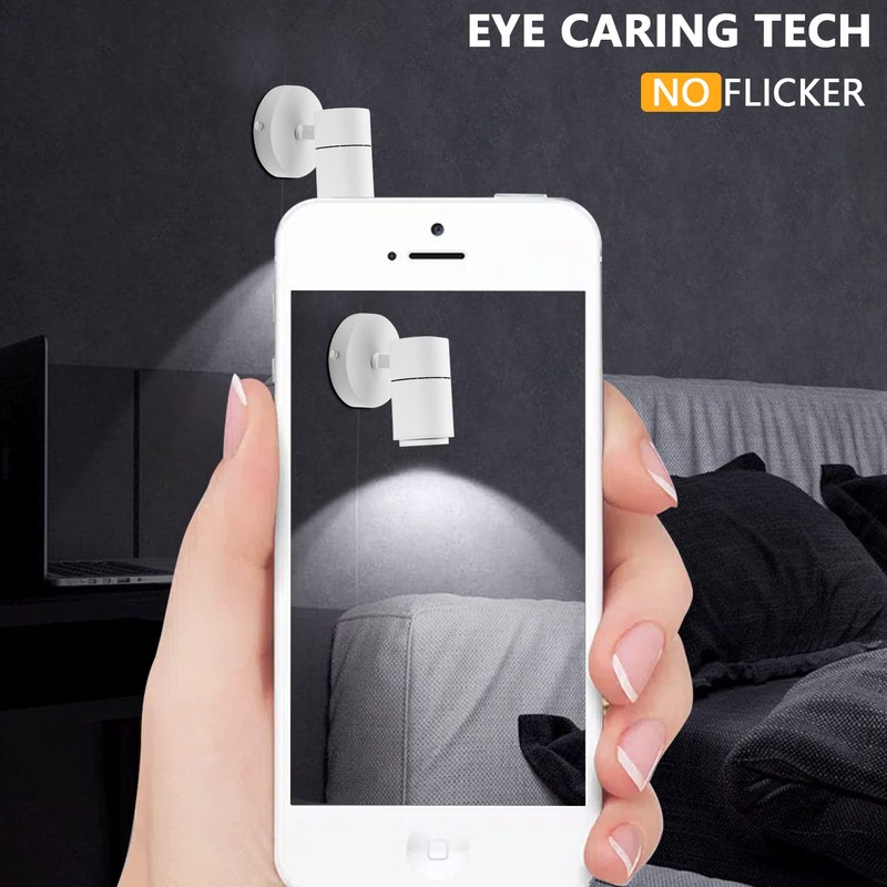 VANoopee 3-Color Zoomable LED Ceiling Spotlight Flush Mount Adjustable Spotlight