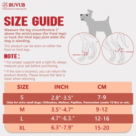 BUVUB Dog Canine Knuckling Brace Front Paw Rear Leg Dog Foot Brace Wrap for Toe Dragging Cause by Sciatic Nerve Insufficiency, Myelopathy, Herniated Disc(Medium)