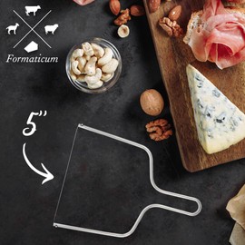 Formaticum Replacement Cheese Slicer Wire - Replacement Wire for Cheese Cutter - Cheese Cutter Wire Replacement - Cheese Slicer Wire Replacement - Cheese Wire Cutter - Wire Cheese Slicer - 5 Inches