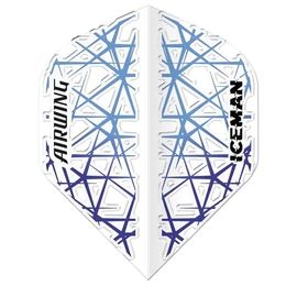 RED DRAGON Airwing Unique Moulded Gerwyn Price Iceman White Standard Dart Flight 1 Set Per Pack (Total 3 Dart Flights)