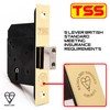 TSS High Security 5 Lever British Standard Mortice Deadlock with