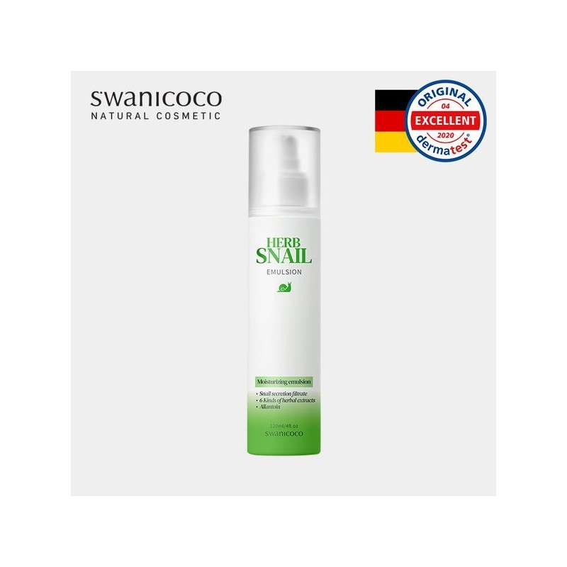 Swanicoco 저자극/집중 보습 허브 달팽이 스킨/로션 120ml 택 1 Hypoallergenic/Intensive