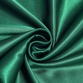 DuShow Satin Fitted Sheet Green King 150 x 200 cm, Silky Satin Bed Sheet with Deep Pockets, Breathable Soft Comfortable Satin Bed Linen Fitted Sheet, Suitable for Mattresses up to 30 cm