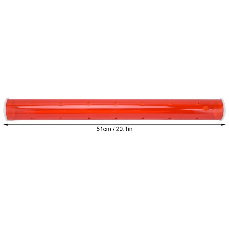 Long Pipe Bird Feeder Red Transparent Outdoor Bird Feeder Tube