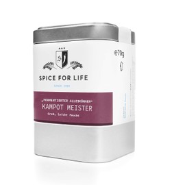 Spice for Life Kampot Meister - Fermentierter Pfeffer - Pfeffermischung Fermentiert - Pfeffer Mischung Edel Schwarz Ganz - Deluxe Pfefferkörner Grob für Steak - Intensiv Aromatisch mit Feiner Schärfe