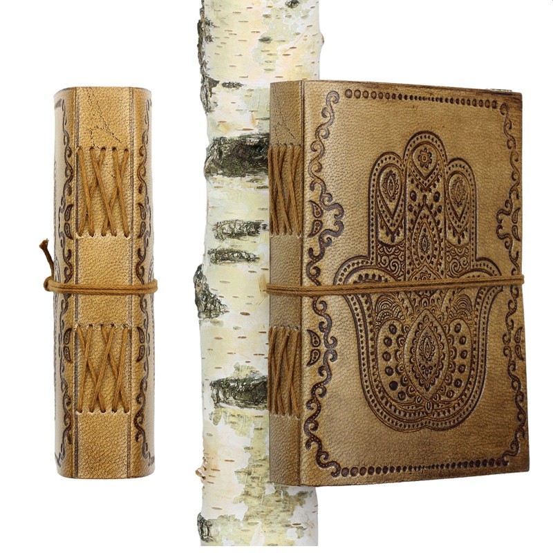 Leather Notebook - Light Brown - Sketchbook - Diary -