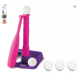Little Tikes T-Ball Set (Pink) w/5 Balls Exclusive colors FREE SHIPPING!! PURPLE