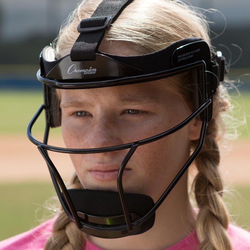 Champion Sports Fielder's Face Mask Softball Fielder's Face Mask, Pink,