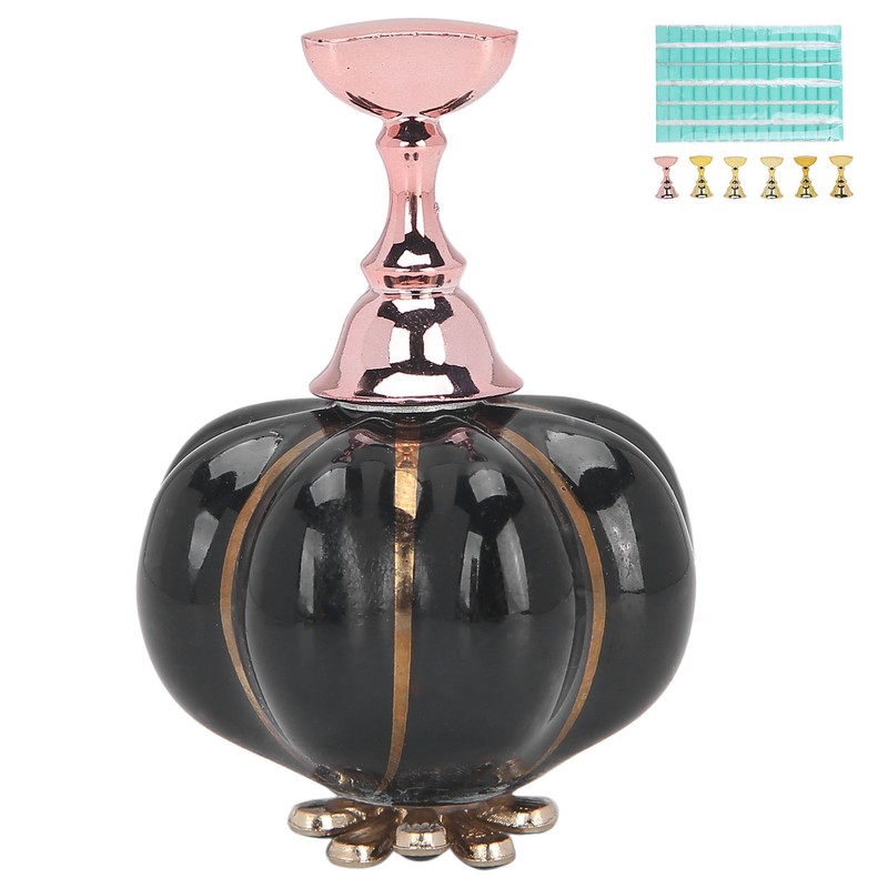 False Nail Art Stand Holder Showing Shelf Pumpkin Base False
