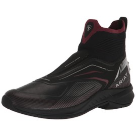 ARIAT Womens Ascent Paddock Boot Black/Burgundy 8.5