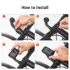CooSpo MT5 Bike Computer Out Front Mount, Compatible with Garmin,
