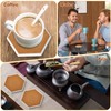 Zopeal 96 Pcs Ceramic Tiles for Crafts Coasters Include Unglazed