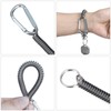 Nanaborn Coiled Lanyard Spring Coil Cord Keychain for Fishing Rod