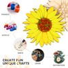 10pcs Unfinished Wood Cutouts Sunflower Wood Shapes Pieces Discs Slices