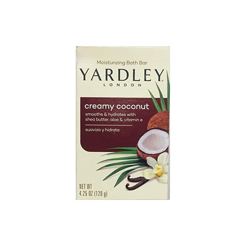 Yardley Creamy Coconut Bath Bar 4oz
