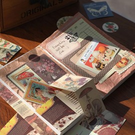 Bullet Journal Kit, Suministros para Albumes de Recortes - Kit de Albumes de Recortes Estéticos Clásico para Diario de Bala, Papelería, Suministros de Diario, Regalo de Cumpleaños
