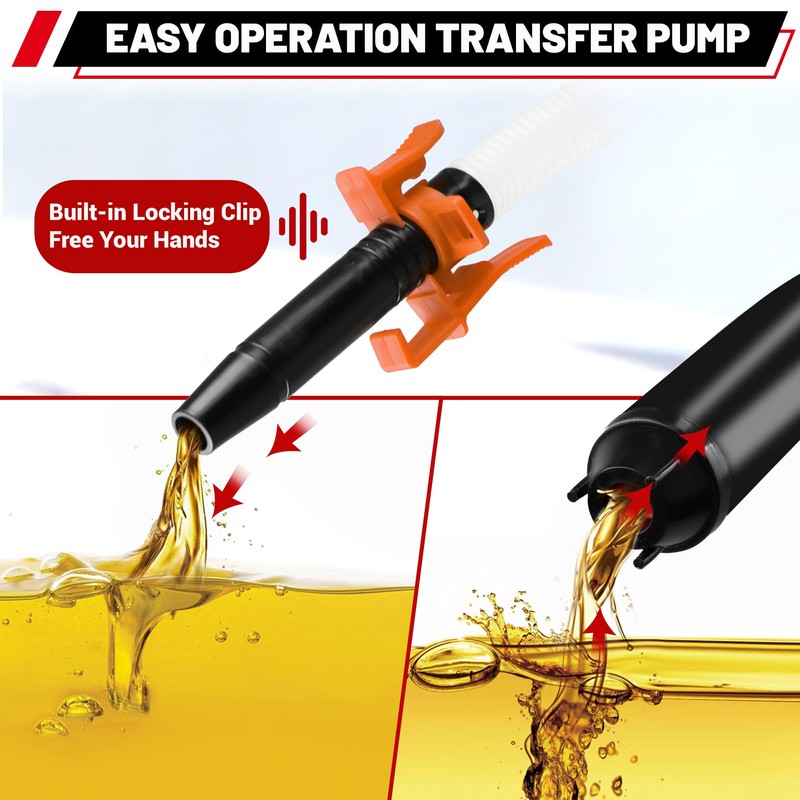 PUMPTOR Fuel Transfer Pump Battery Powered - Portable Gas Pump