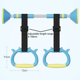 2 Pairs Home Gym Gymnastics Rings Equipment, Adjustable Strap Strength Training Rings, Pull Rings for Physical Training