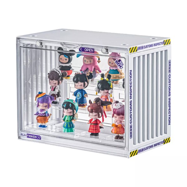 Unbranded 3 Tier Acrylic Display Case Stand Stackable Dustproof Transparent