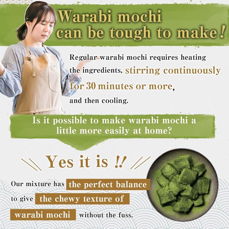 MINOYA WARABIMOCHI Japanese Sweets Wagashi Mochi Made In Japan (5