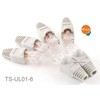 CablesOnline 6-PACK 10/100 Ethernet Loopback Plug, Pinout 1-to-3, 2-to-6, Gray TS-UL01-6