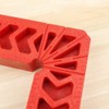 Sourcemall L-Shaped Right Angle Ruler, Corner Clamp, Fixed, Reinforced Plastic,