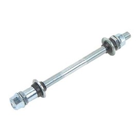 Alta Bicycle Multiple Speed Rear Hub Axle 3/8" x 185mm Long, Multiple Colors (Chrome)