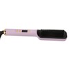 Negative Ion Hair Straightener Brush LCD Display Dual Use Heated