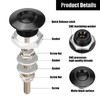 4 Pack Universal Bumper Quick Release Latch, Push Button Car