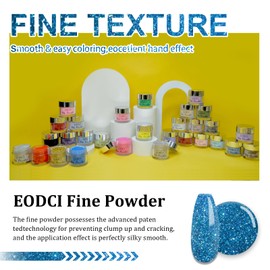 Blue Shine Glitter Sequins Sequins Dip Powder Nails Dipping Nails Long-Lasting Nails Nail Art Starter Manicure Salon for DIY at Home 28 g Box