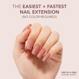 Kiara Sky Professional Nails *NEW* Cover Gelly Tip Case Soft Gel Nail Extensions (Short Square - One of a kind)
