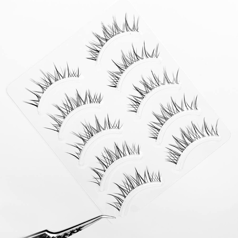 Musegetes False Eyelashes, 4D False Eyelashes, Natural False Eyelashes, Ultra