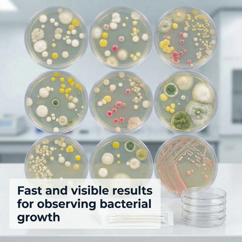 Bacteria Growing Kit with Pre-Poured Agar Plates | LB Agar