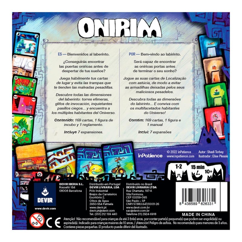 Devir Onirim en Español Juego de Mesa