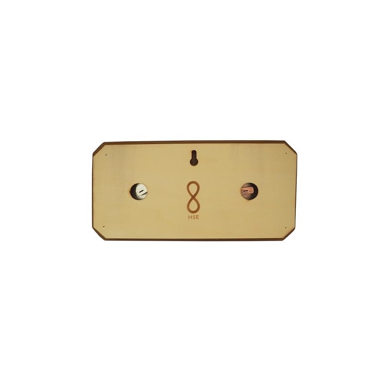 HSE Cedar Sauna Thermometer & Hygrometer - 2-in-1 Mechanical Instrument