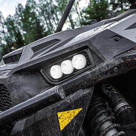 Polaris 2882479-133 Trailblazer LED White Adjustable Headlight Bezel Pair 2014-2020 RZR General 900 1000
