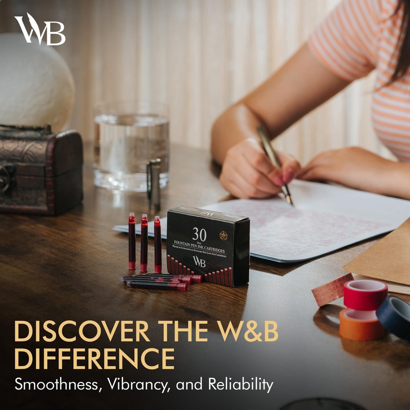 Wordsworth & Black Fountain Pen Ink Refills - Set of