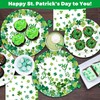 QZYL QZYL 90 PCS St Patricks Day Plates and Napkins,