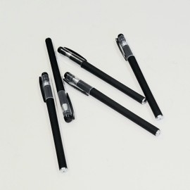 Me Station, 5 Pieces Frosted Carbon Gel Pens, 0.5mm Extra Fine Point Pens, Ballpoint Pens (Black, Blue, Red, and Assorted Ink) Ofice School Stationary Supply (Assorted)