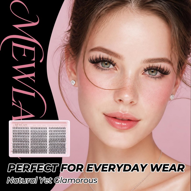 Wispy Anime Fairy Lash Cluster Refills, D Curl Fluffy Layered