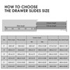 BAIDICE 1 Pair Undermount Soft Close Drawer Slides 9 12