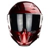 KOV Casco Gainer Cherry Rojo Brillante Integral para Moto Certificado