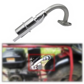 LOSTAR Exh-aust With Standard Muffler For Predator 212CC GX160 GX200 Go Kart and Mini Bikes, LSOT00408NEW2